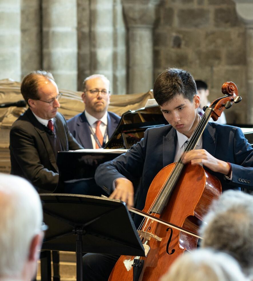 Lunchtime Concert cello seated 