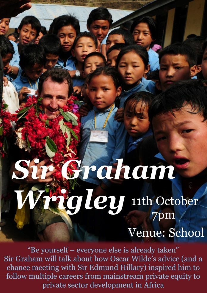 Sir Graham Wrigley lecture poster 
